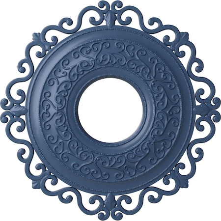 Ekena Millwork Orrington Ceiling Medallion (Fits Canopies up to 6 1/4"), 22"OD x 6 1/4"ID x 1 3/4"P, Americana CM22ORAMF